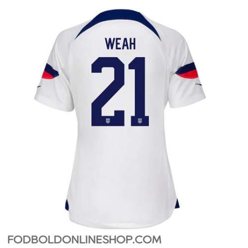 Forenede Stater Timothy Weah #21 Hjemmebanetrøje Dame VM 2022 Kortærmet